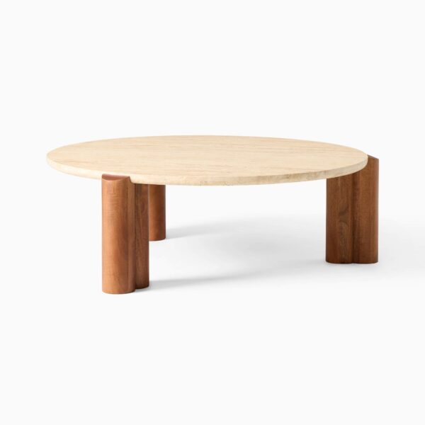 Cempaka Travertine Coffee Table - Natural Finish