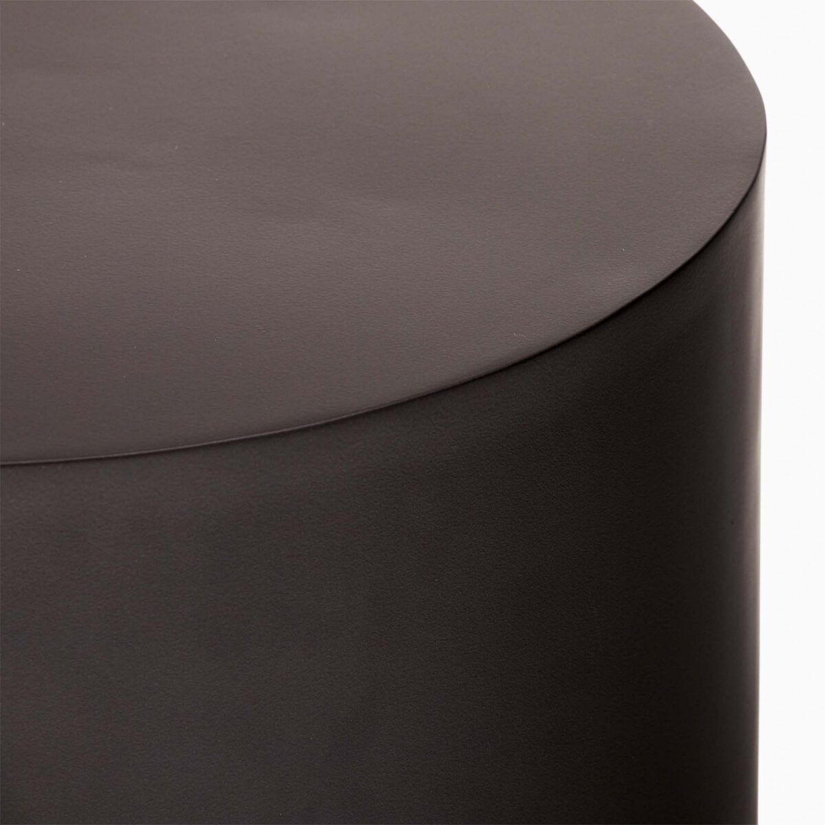 Tucker Drum Side Table - Black Finish - Image 2