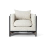 Cakra Rattan Teak Lounge Chair - Black Matte - Image 3