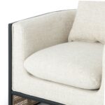 Cakra Rattan Teak Lounge Chair - Black Matte - Image 6