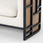 Cakra Rattan Teak Lounge Chair - Black Matte - Image 5
