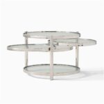 Ven Swivel Coffee Table - Chrome Finish
