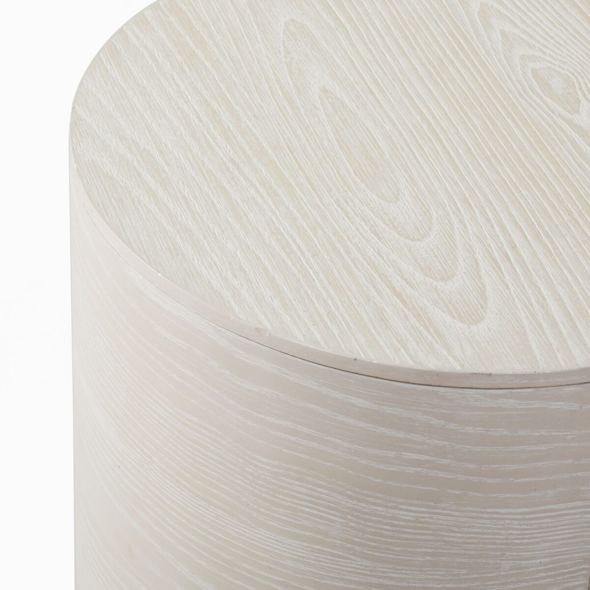 Nara Volume Side Table - Whitewash Finish - Image 2