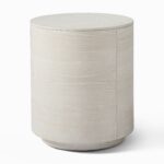 Nara Volume Side Table - Whitewash Finish