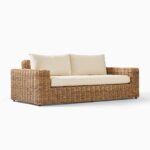 Aruna Rattan Outdoor Sofa - Natural Finish