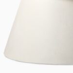 Damaris Concrete Pedestal Outdoor Coffee Table - Ivory Finish - Image 3