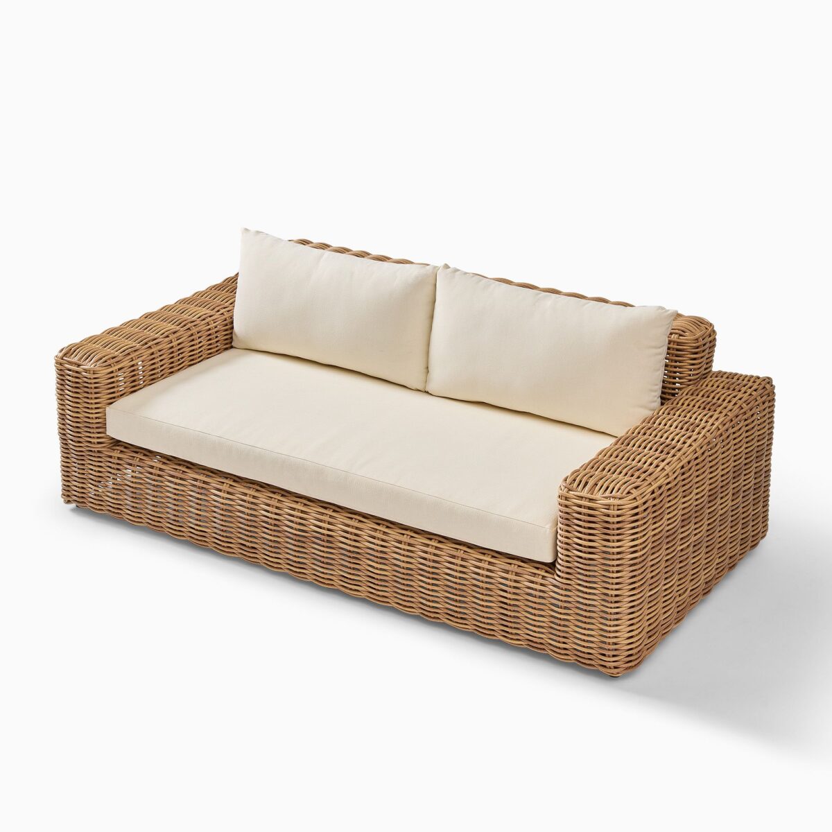 Aruna Rattan Outdoor Sofa - Natural Finish - Image 2