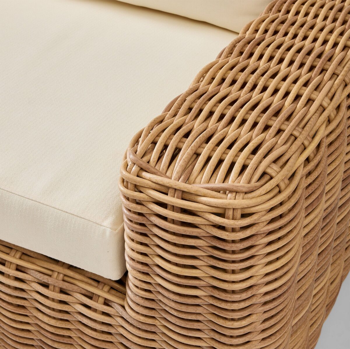 Aruna Rattan Outdoor Sofa - Natural Finish - Image 6