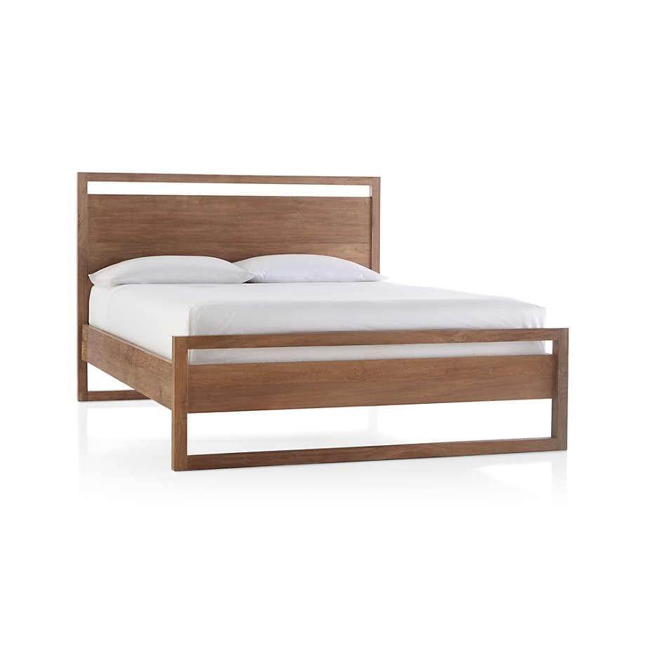 Made Bed Frame - Natural Teak Wood