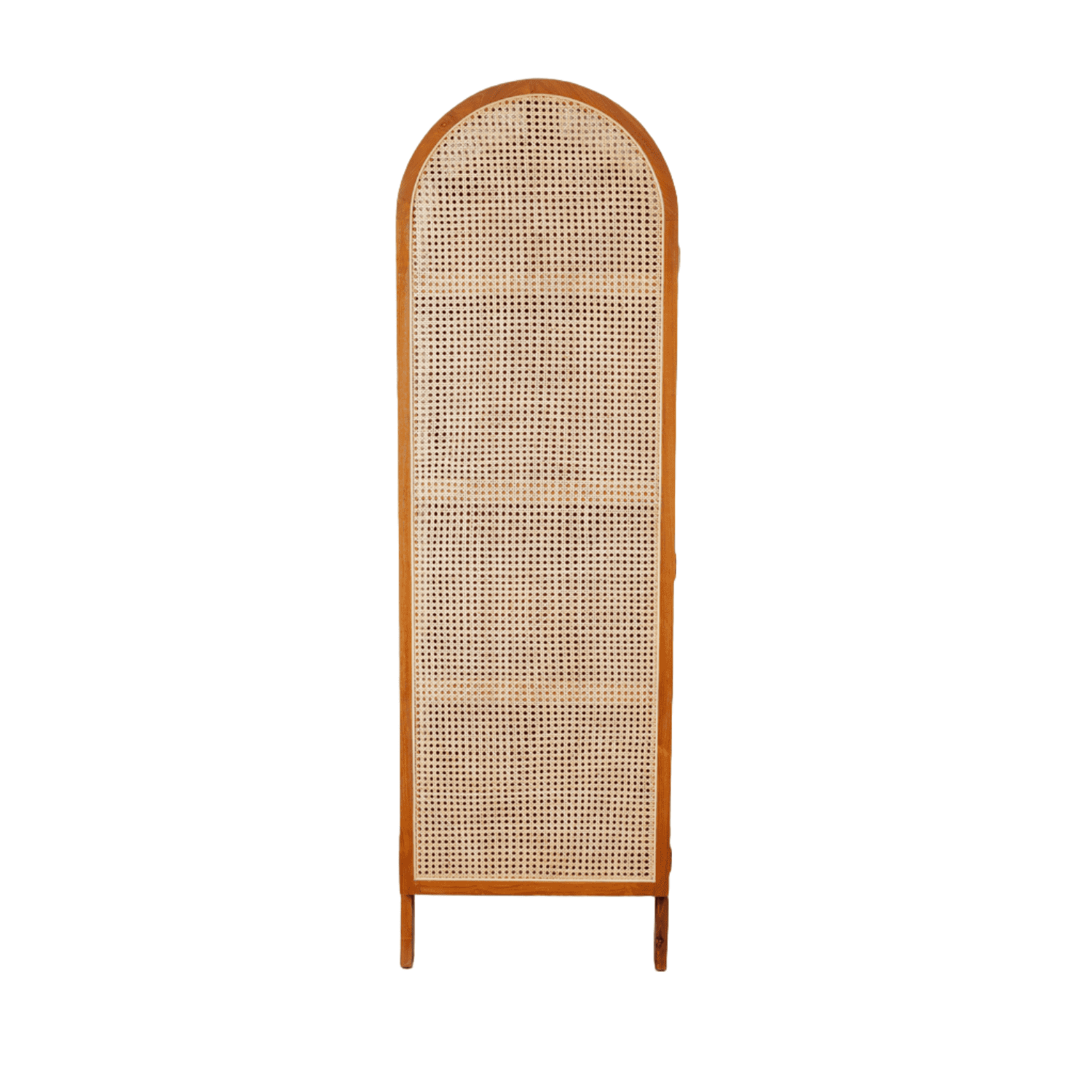 Arjuna Rattan Arched Cabinet - Natural Teak