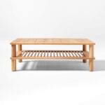 Candra Teak Coffee Table - Natural Finish - Image 2