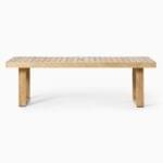Bali Teak Outdoor Dining Table - Natural Finish - Image 2