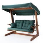 Nadia Teak Swing with Canopy - Natural Finish