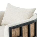 Cakra Rattan Teak Lounge Chair - Black Matte - Image 2